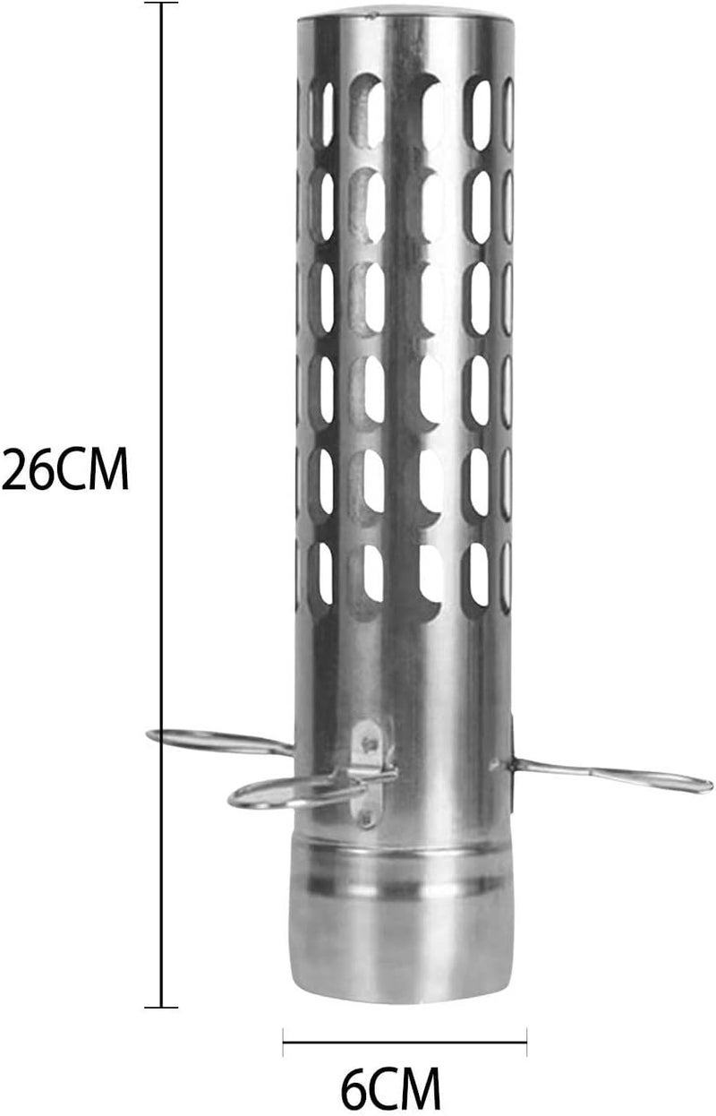 woobles Stove Pipe Spark Arrestor 26CM Stainless Steel Chimney Spark Arrestor, Weather-Resistant Camping Rain Cap Chimney Extension, Accessories For Vent Smoke Exhaust - For Diameter 6CM Stove Chimney Pipe - Image 3